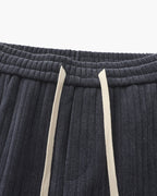 Men's Velvet Corduroy Trousers with Drawstring Waist