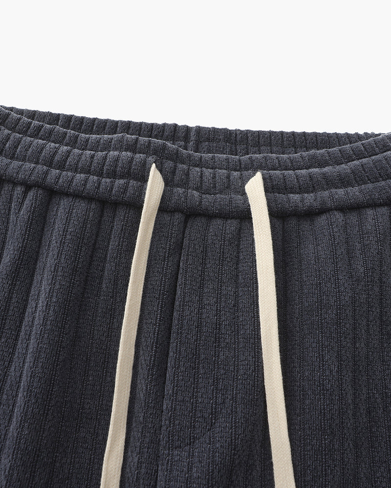 Men's Velvet Corduroy Trousers with Drawstring Waist