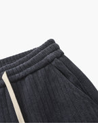 Men's Velvet Corduroy Trousers with Drawstring Waist