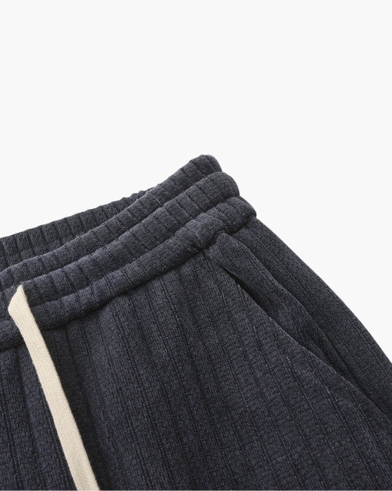 Men's Velvet Corduroy Trousers with Drawstring Waist