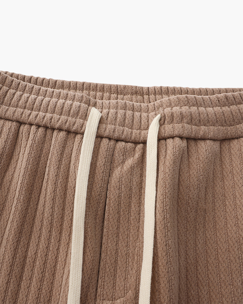 Men's Velvet Corduroy Trousers with Drawstring Waist