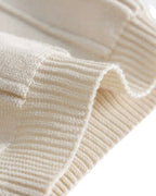 Men's Vertical Rib Knit Polo with Zip-Up Collar