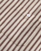 Men's Vertical Stripe Long Sleeve Shirt with Structured Collar
