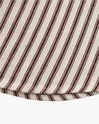 Men's Vertical Stripe Long Sleeve Shirt with Structured Collar