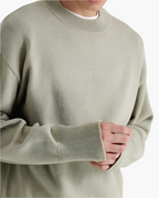 Men's Wool Turtleneck Sweater with Rich Texture