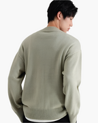 Men's Wool Turtleneck Sweater with Rich Texture