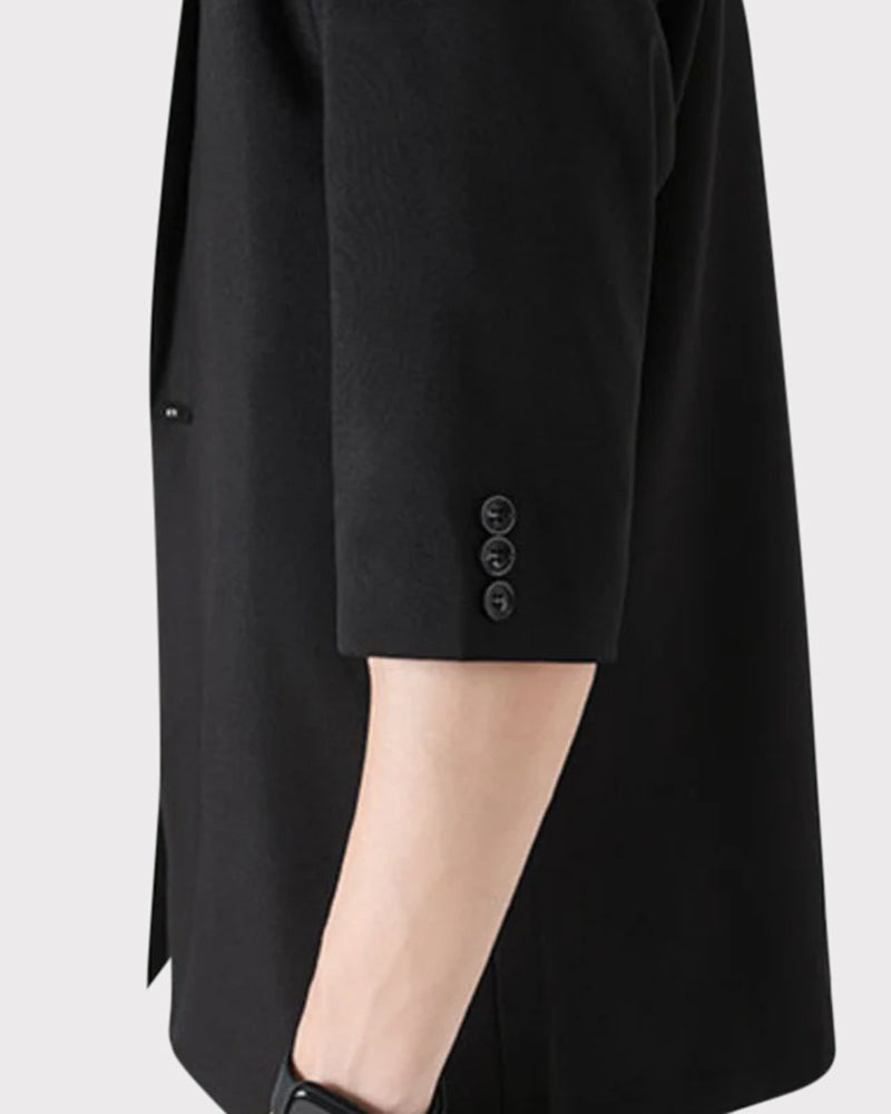 Men's Zip Jacket and Straight Trousers Two-Piece Set