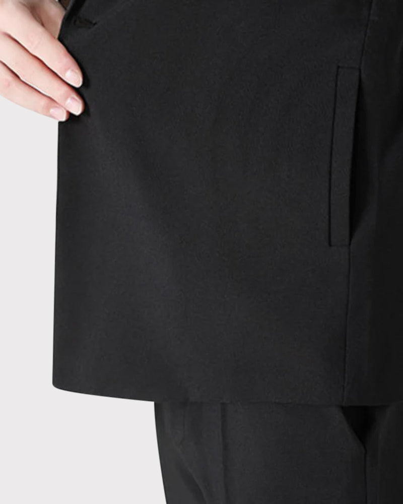 Men's Zip Jacket and Straight Trousers Two-Piece Set