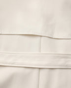 Women's Belted Trench Coat with Storm Flaps and Cuffed Sleeves