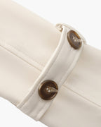 Women's Belted Trench Coat with Storm Flaps and Cuffed Sleeves